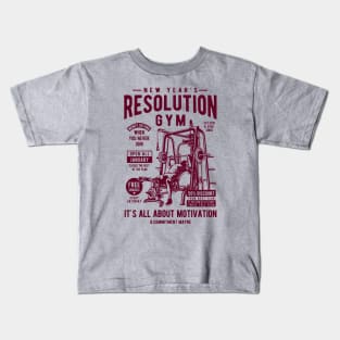 NEW YEAR'S RESOLUTION GYM Kids T-Shirt